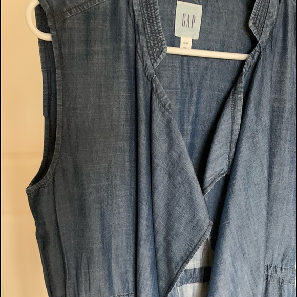 Gap lyocell sleeveless long vest - Picture 12 of 13